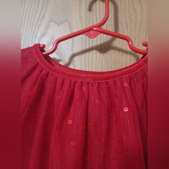 Girls CAT & JACK sequin holiday dress - Picture 3 of 7